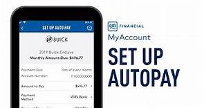 How to Set up AutoPay | MyAccount by GM Financial