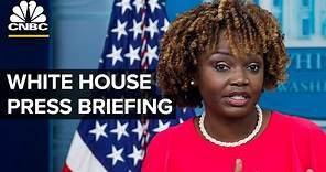LIVE: White House press secretary Karine Jean-Pierre holds a briefing with reporters — 08/28/23