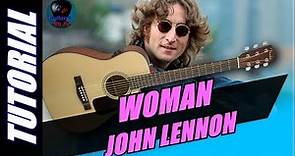 Cómo tocar WOMAN en guitarra - John Lennon - (TUTORIAL)