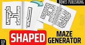 How To Create Custom Shapes Mazes Using The Maze Generator