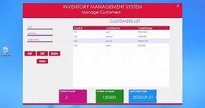 C# full project(Inventory Management System)with source code