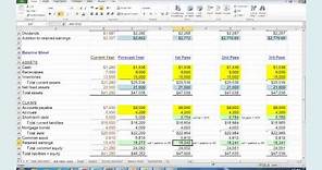 Financial Planning & Forecasting - Spreadsheet Modeling