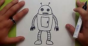 Como dibujar un robot paso a paso 8 | How to draw a robot 8