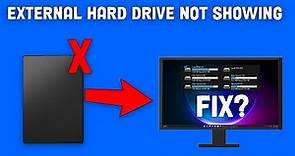 How To Fix External Hard Drive not Showing or Detecting in Windows 11 ...