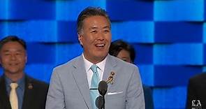 Rep. Mark Takano of California speaks at the Democratic National Convention