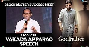 Vakada Appa Rao Speech @ GodFather Blockbuster Success Meet
