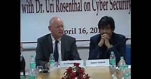 Talk by Dr. Uri Rosenthal on Cyber Security