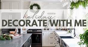 How to Decorate a Kitchen for Christmas | Holiday Decorate With Me 2022