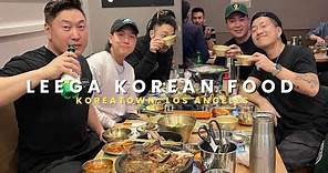 Authentic Korean Food with @YEAROFTHEOX @junoflo @g2slife at Leega in Koreatown Los Angeles