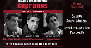 See Conversations with Sopranos Live!