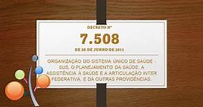 Decreto nÂº 7.508, de 28 de junho de 2011.