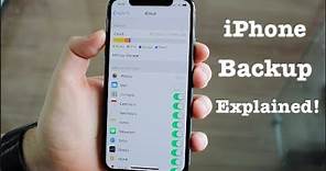 iPhone Backup Explained!!