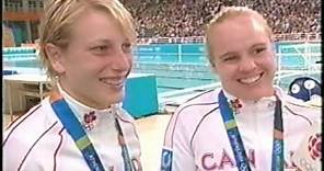 Émilie Heymans et Blythe Hartley - Olympique d'Athènes 2004 ( Entrevue )