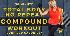 30 Minute Total Body, No Repeats, Compound Workout | Women Over 40 Workouts