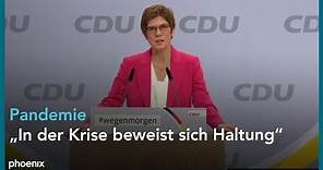 CDU-Parteitag: Rede der Parteivorsitzenden Annegret Kramp-Karrenbauer