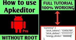 How to use apk editor pro || apk editor without root || apk editor pro 2022