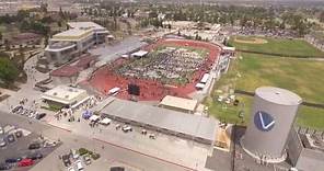 Aerial View of Commencement 2017 at San Bernardino Valley College