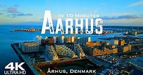 AARHUS 🇩🇰 Århus Drone Aerial 4K 2023 | Isbjerget Jutland | Dansk Denmark Danmark