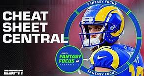 Use this Cheat Sheet to CRUSH your Fantasy draft | Fantasy Focus 🏈