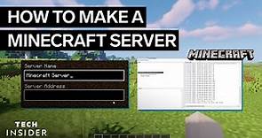 How To Make A Minecraft Server