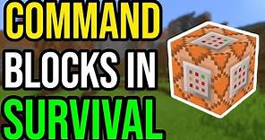 How To Get WORKING Command Blocks In Minecraft Survival Mode Without Cheats (PS4/Xbox/PE/Bedrock)