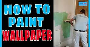 How to paint wallpaper. painting wallpaper.