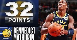 Bennedict Mathurin Drops 32 PTS In 7th NBA Game | October 29, 2022