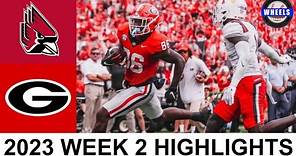 #1 Georgia vs Ball State Highlights | College Football Week 2 | 2023 College Football Highlights