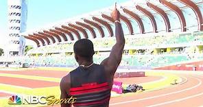 Trayvon Bromell blisters 100m heats in 9.84; Justin Gatlin 2nd - Olympic Trials | NBC Sports