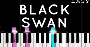 BTS (방탄소년단) - Black Swan | EASY Piano Tutorial