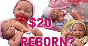 $20 Reborn Baby?? Cheap Realistic Baby Doll Review | Berenguer JC Toys Newborn Doll