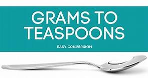 21 Grams to Teaspoons - Easy Conversion Plus Calculator