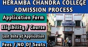 Heramba Chandra college Admission 2021 || south city college Admission 2021-2022 ||