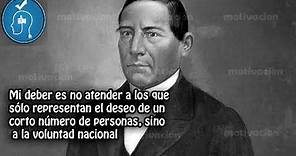 10 Frases celebres de Benito Juárez