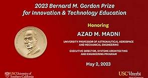 2023 Bernard M. Gordon Prize For Innovation & Technology Education Celebration