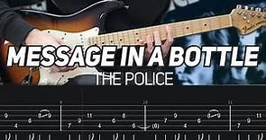 The Police - Message In A Bottle (Guitar lesson with TAB)