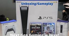 Sony PS5 Unboxing, Accessories & Gameplay