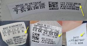 How to tell original Adidas sneakers' production date. How to spot the release date of Adidas shoes