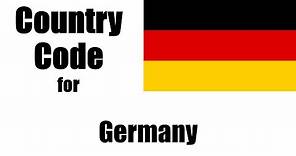 Germany Dialing Code - German Country Code - Telephone Area Codes in Germany
