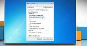 Windows® 7: Change program compatibility