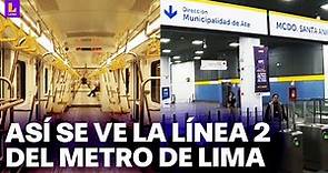 Línea 2 del Metro de Lima: Así es una de sus estaciones en el inicio de la marcha blanca