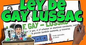 👨‍🔬 LEY de GAY LUSSAC 🎈 LEYES de los GASES