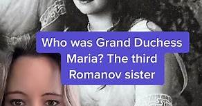 Learn about Grand Duchess Maria Nikolaevna of Russia, the third Romanov sister! #history #historytiktok #historytok #historywithamy #historytime #historyfact #historytiktokers #historyfacts #learnontiktok #womenshistory #romanovsisters #mariaromanov