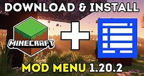 How To Download & Install Mod Menu In Minecraft 1.20.2