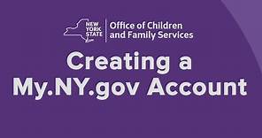 Creating a My.NY.gov Account