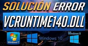 Solución al Error VCRUNTIME140.dll en Windows 10/8/7 - [Tutorial 2024]