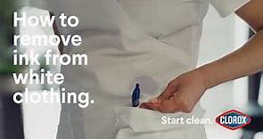 How to Remove Ink from White Clothing with Clorox