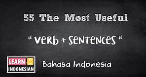 Indonesian 55 the most useful verb with sentences - How to speak Indonesian | Learn Indonesian 101