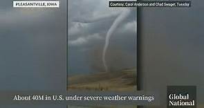 U.S. tornadoes: About 40 million people under severe weather warning