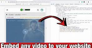 How to get any video embed code from a website-Fast way to Do it Step By Step 2022